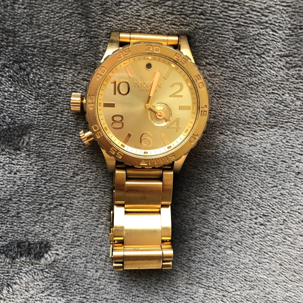 Nixon Simplify Gold Tone Stainless Steel Watch